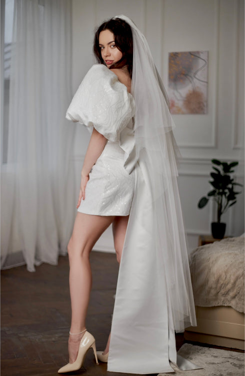 White wedding dress